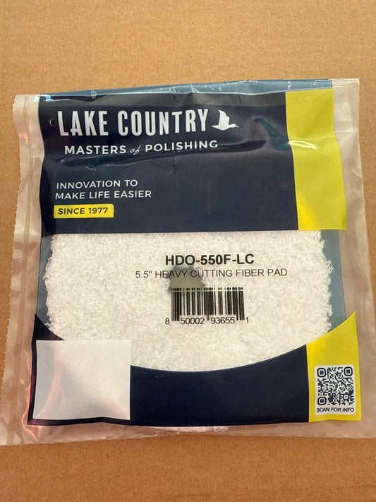 Lake country 5.5” heavy cutting fiber pad 5”plate