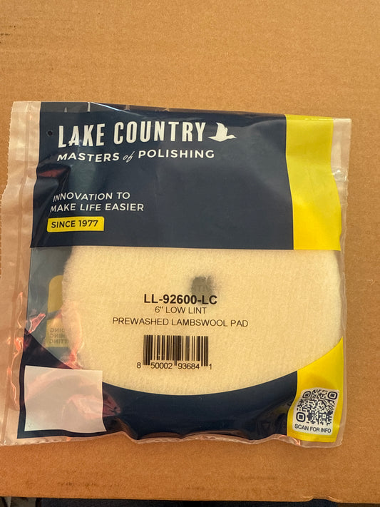 Lake country 6”wool pad 6”plate