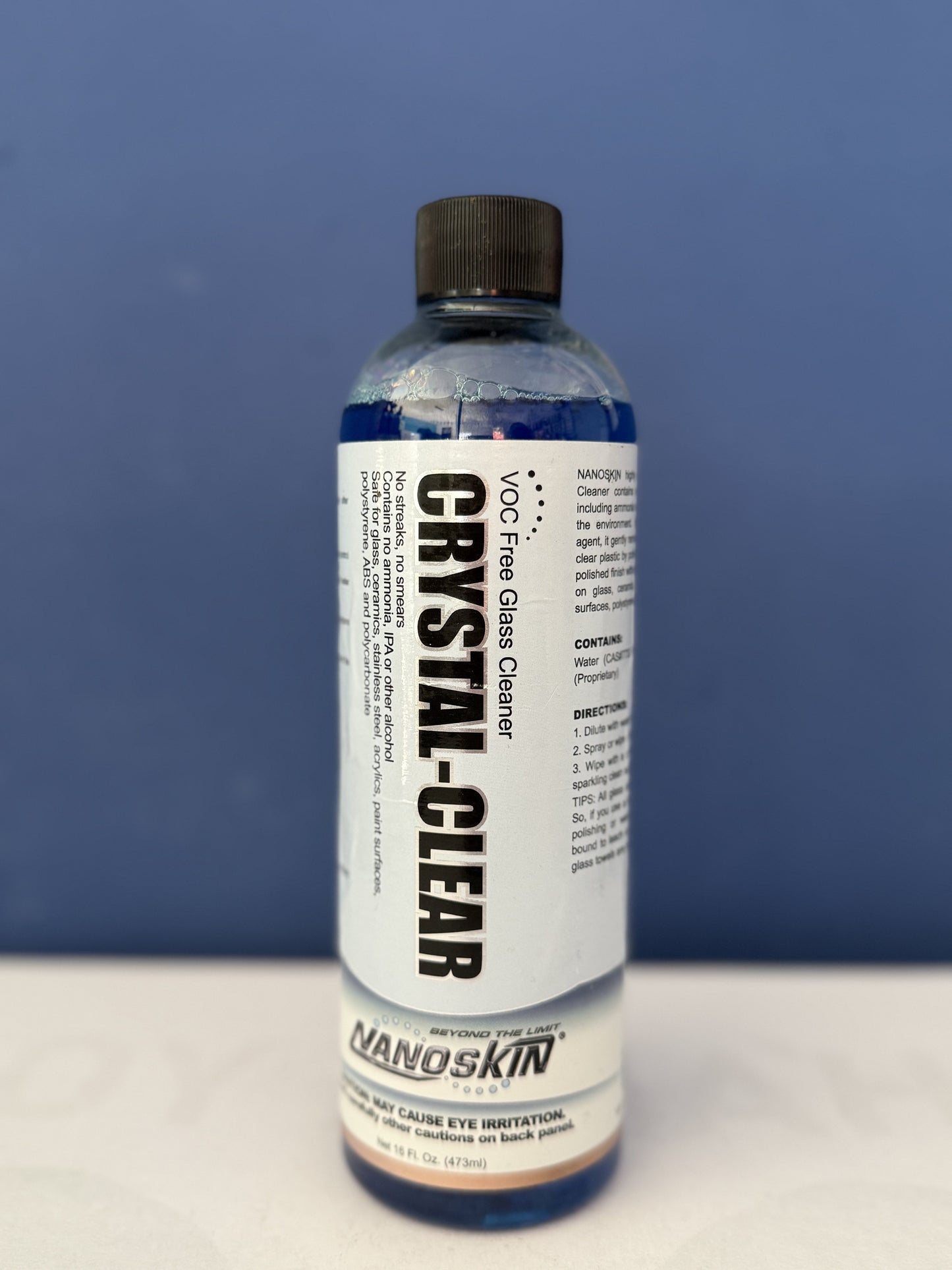 Nanoskin: glass cleaner crystal clear